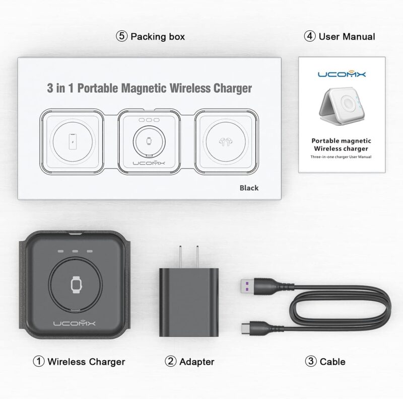 UCOMX® Nano 3 in 1 Wireless Charger for iPhone